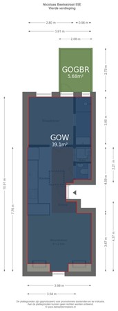 Floorplan - Nicolaas Beetsstraat 55E, 1053 RJ Amsterdam